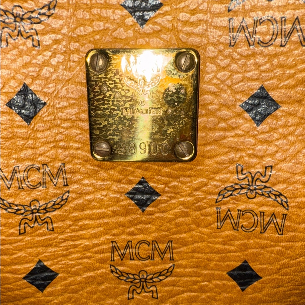 MCM Tan Monogram Travel Bag - Picture 2 of 11